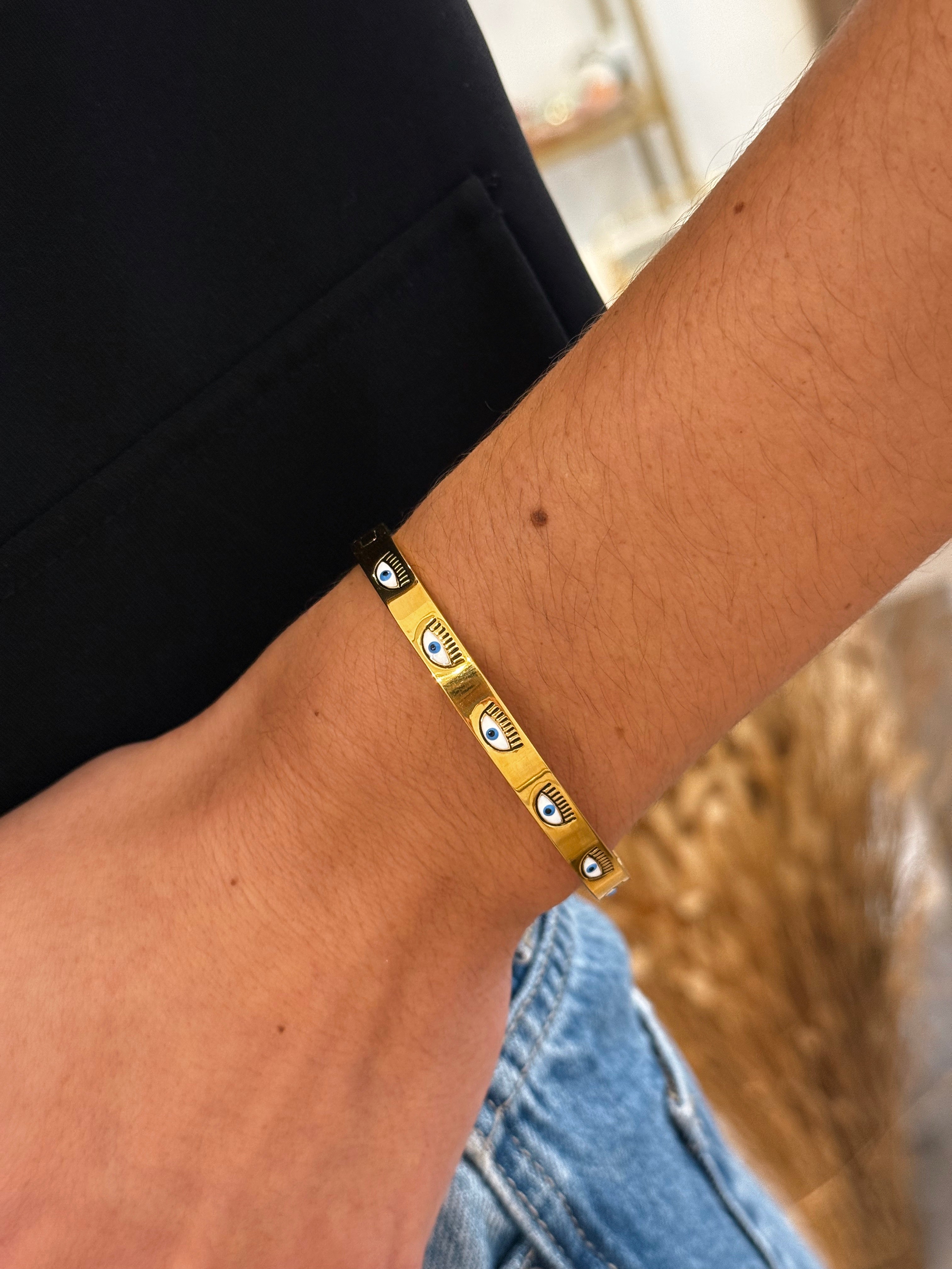 BRACELET JONC ŒIL