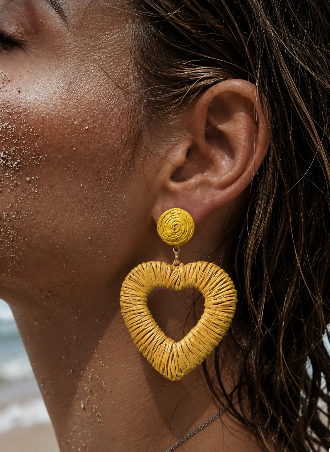 BOUCLES D'OREILLES ALIETTE JAUNE