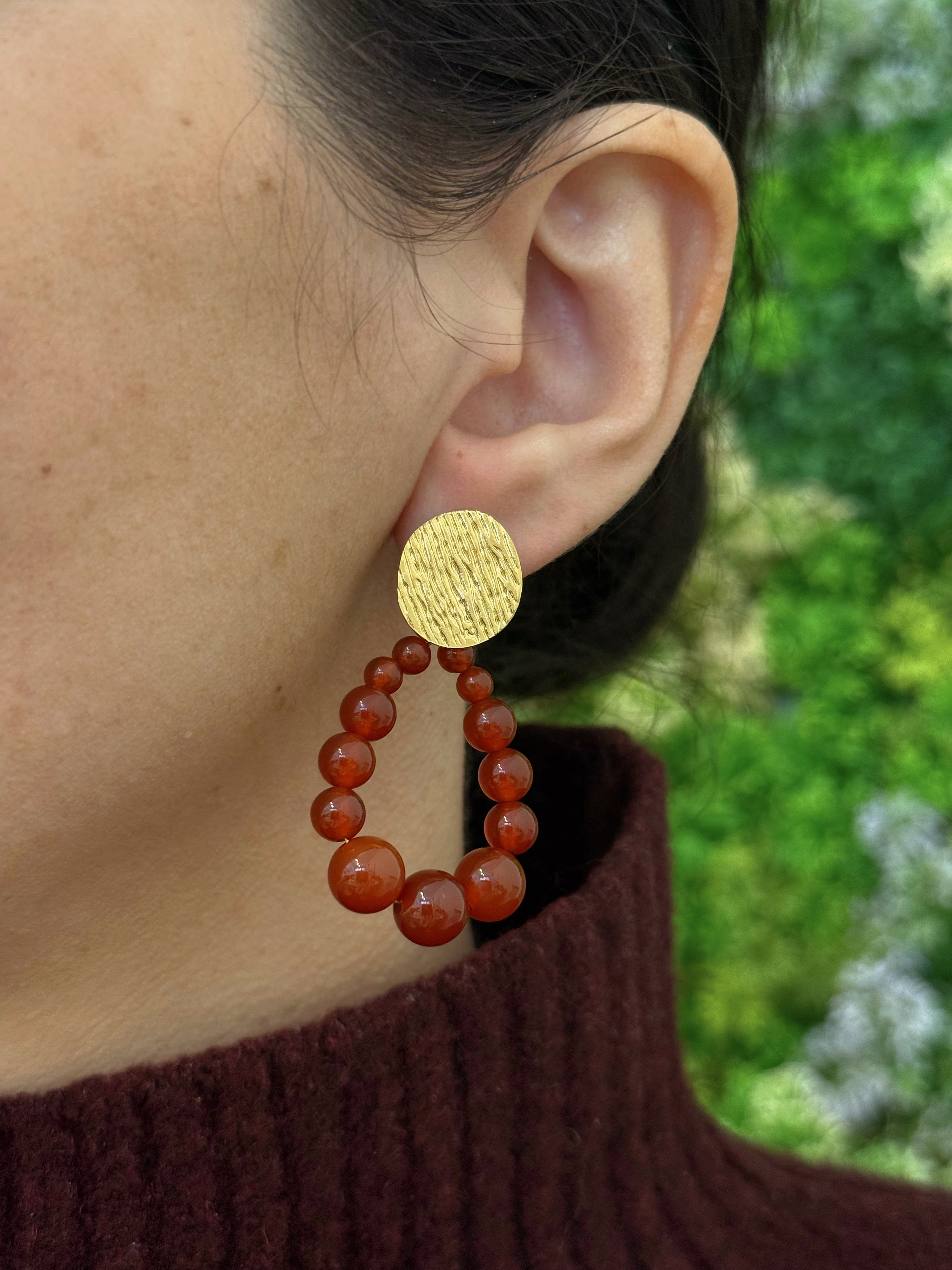 BOUCLES D'OREILLES VEGA ROUGE