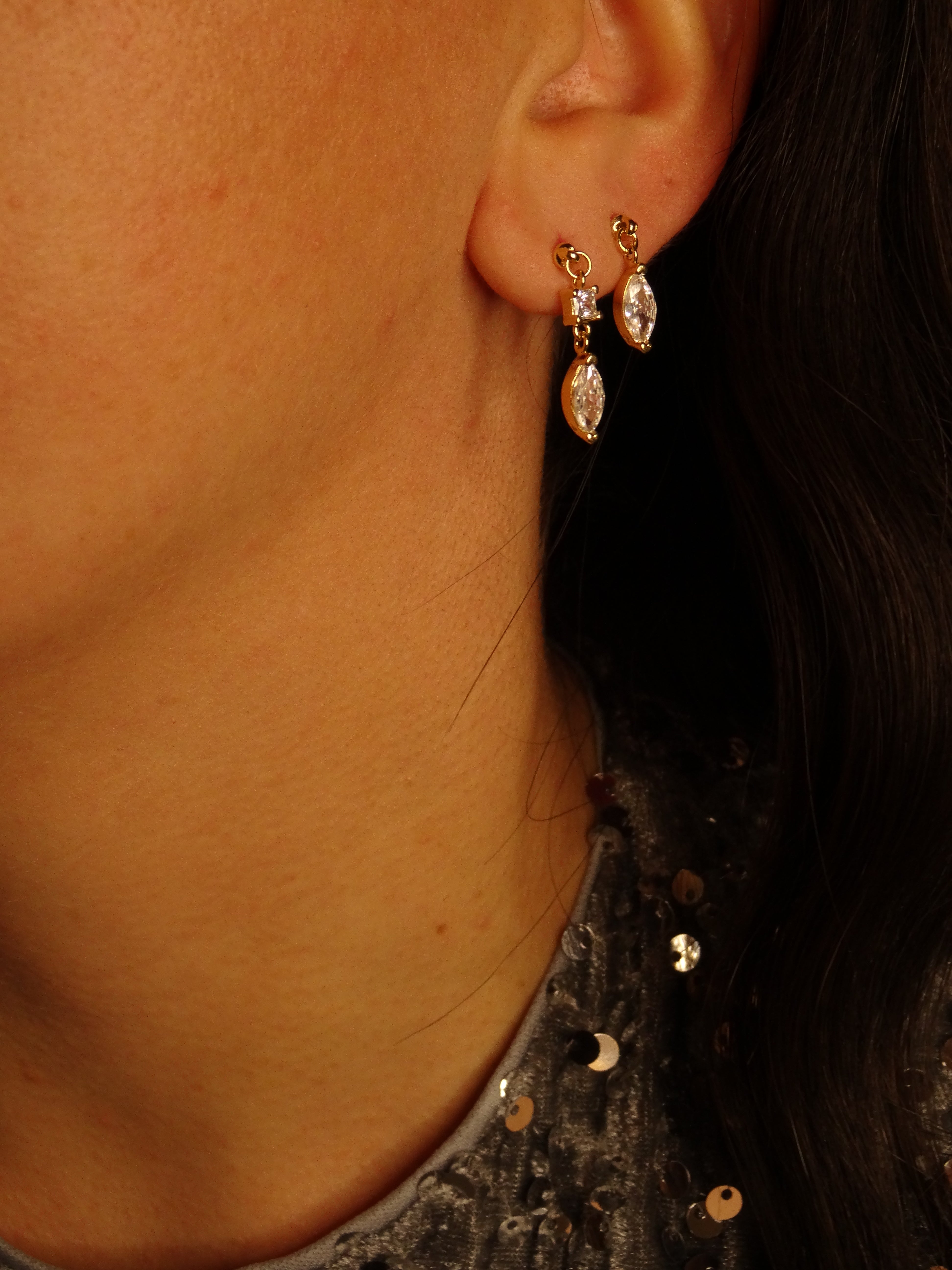 BOUCLES D’OREILLES VIOLETTE SIMPLE