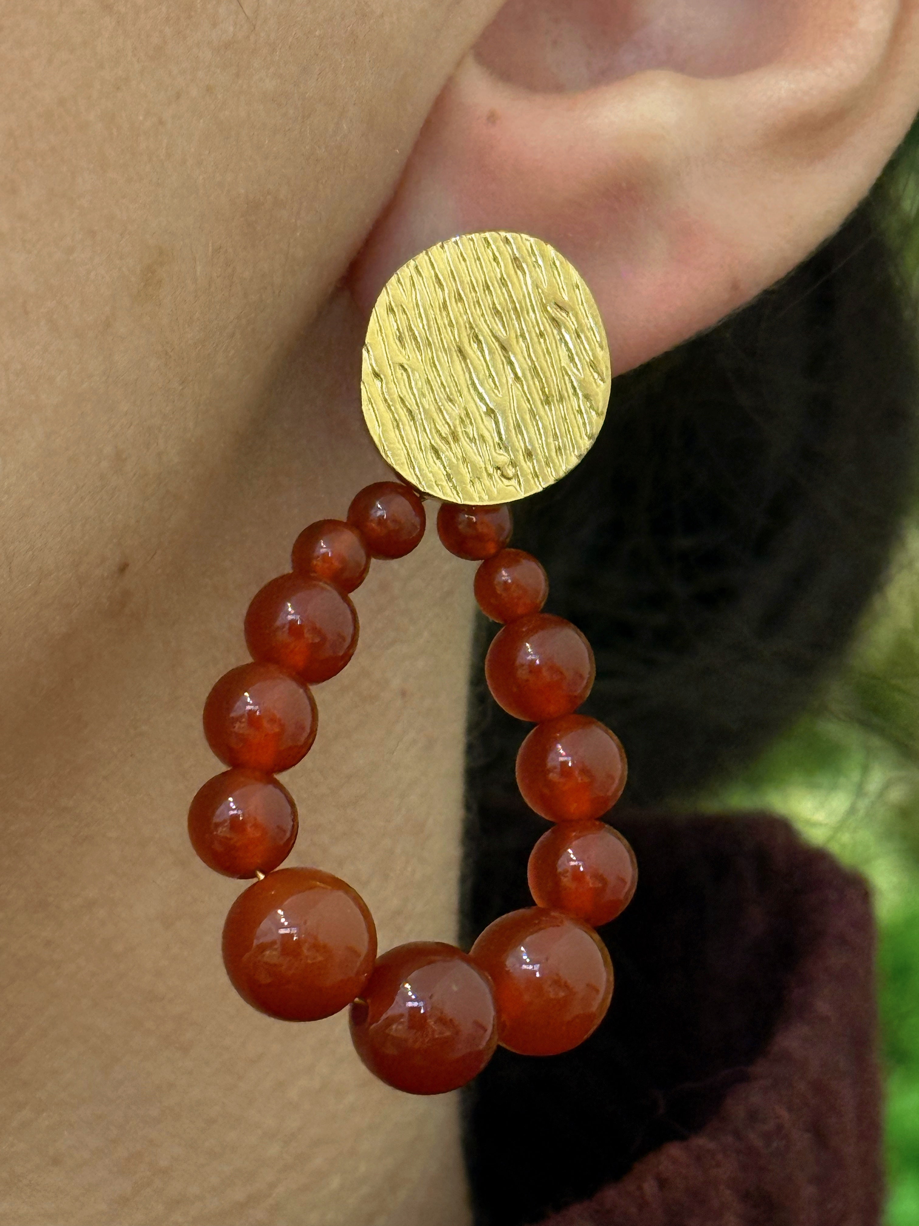 BOUCLES D'OREILLES VEGA ROUGE