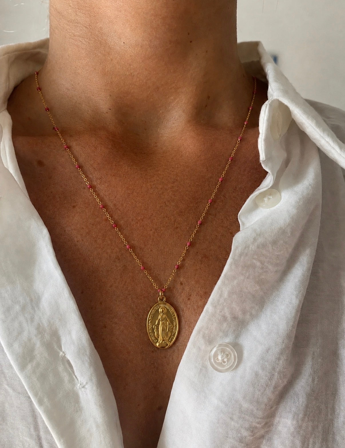 COLLIER AGNÈS ROSE