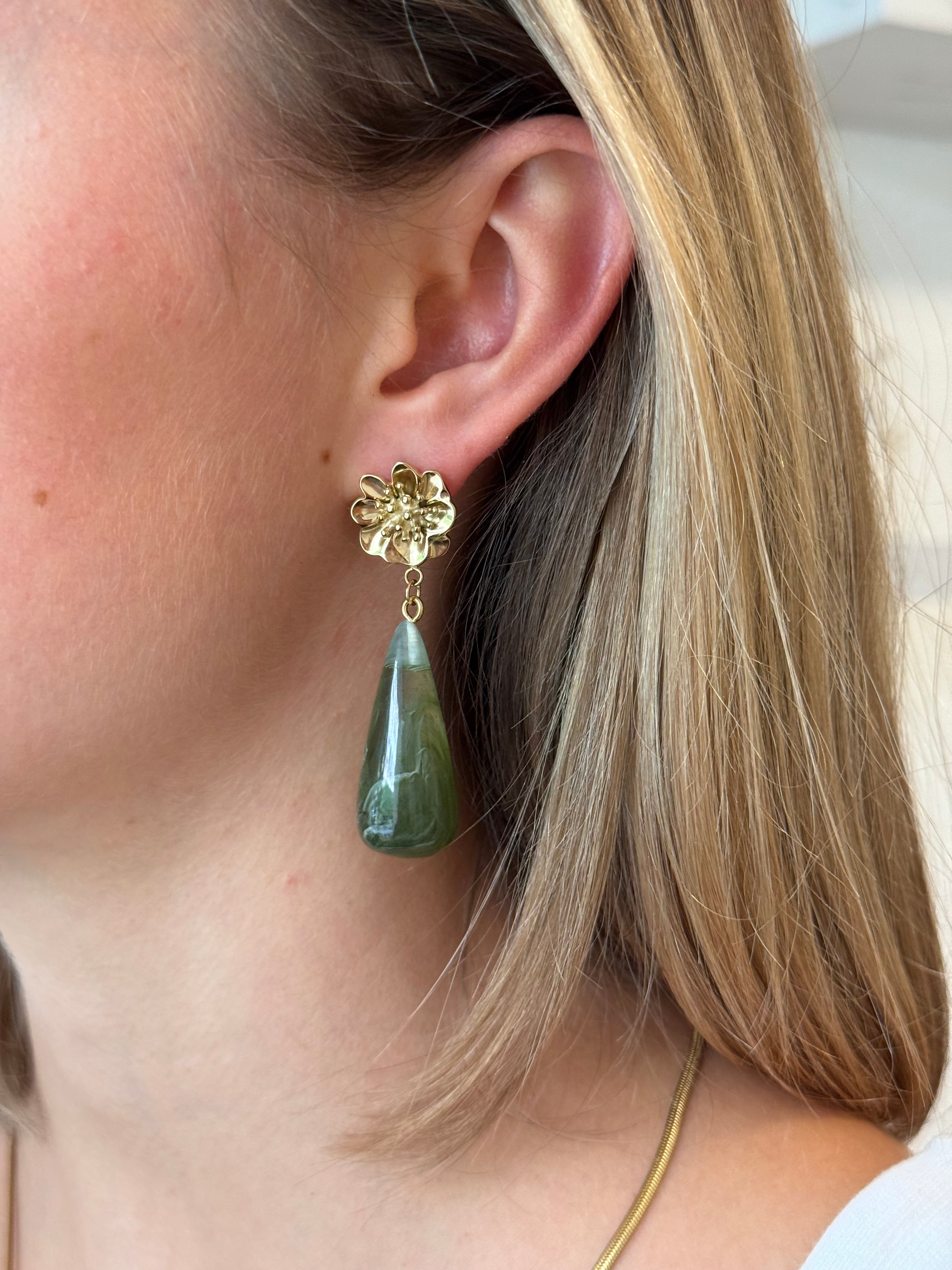 BOUCLES D'OREILLES ZALTANA KAKI