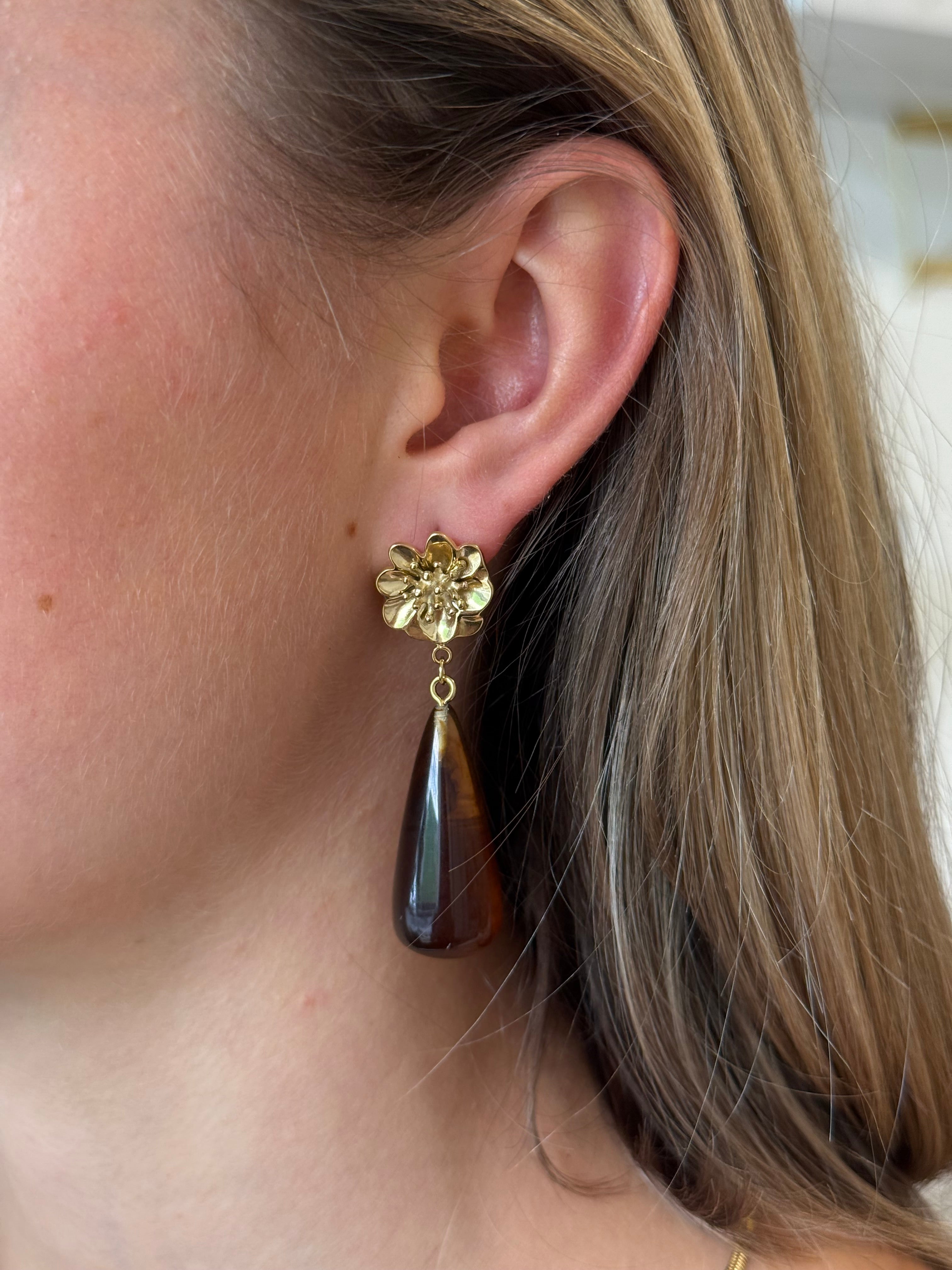 BOUCLES D'OREILLES ZALTANA MARRON