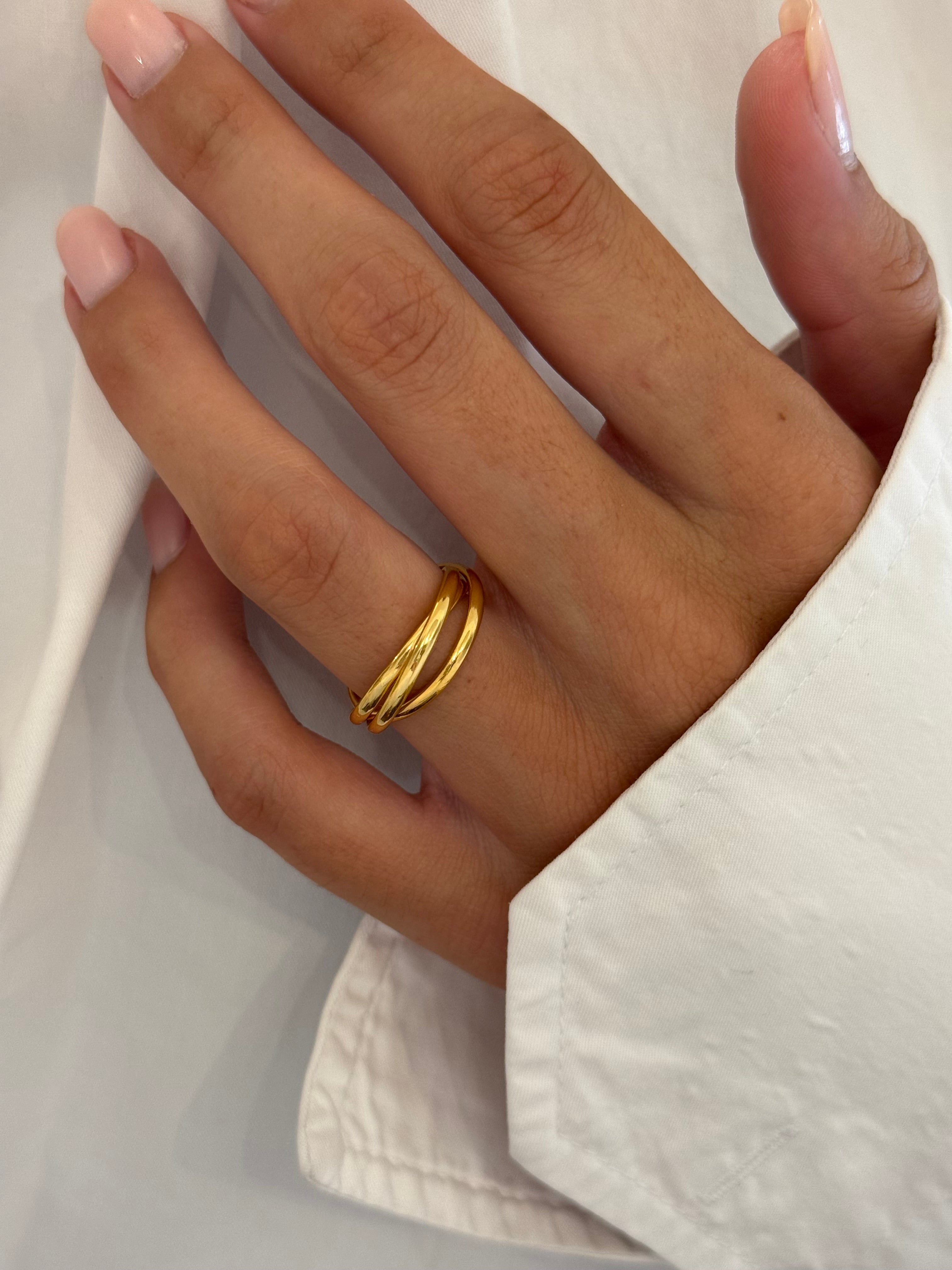 BAGUE TRIPLE ANNEAUX