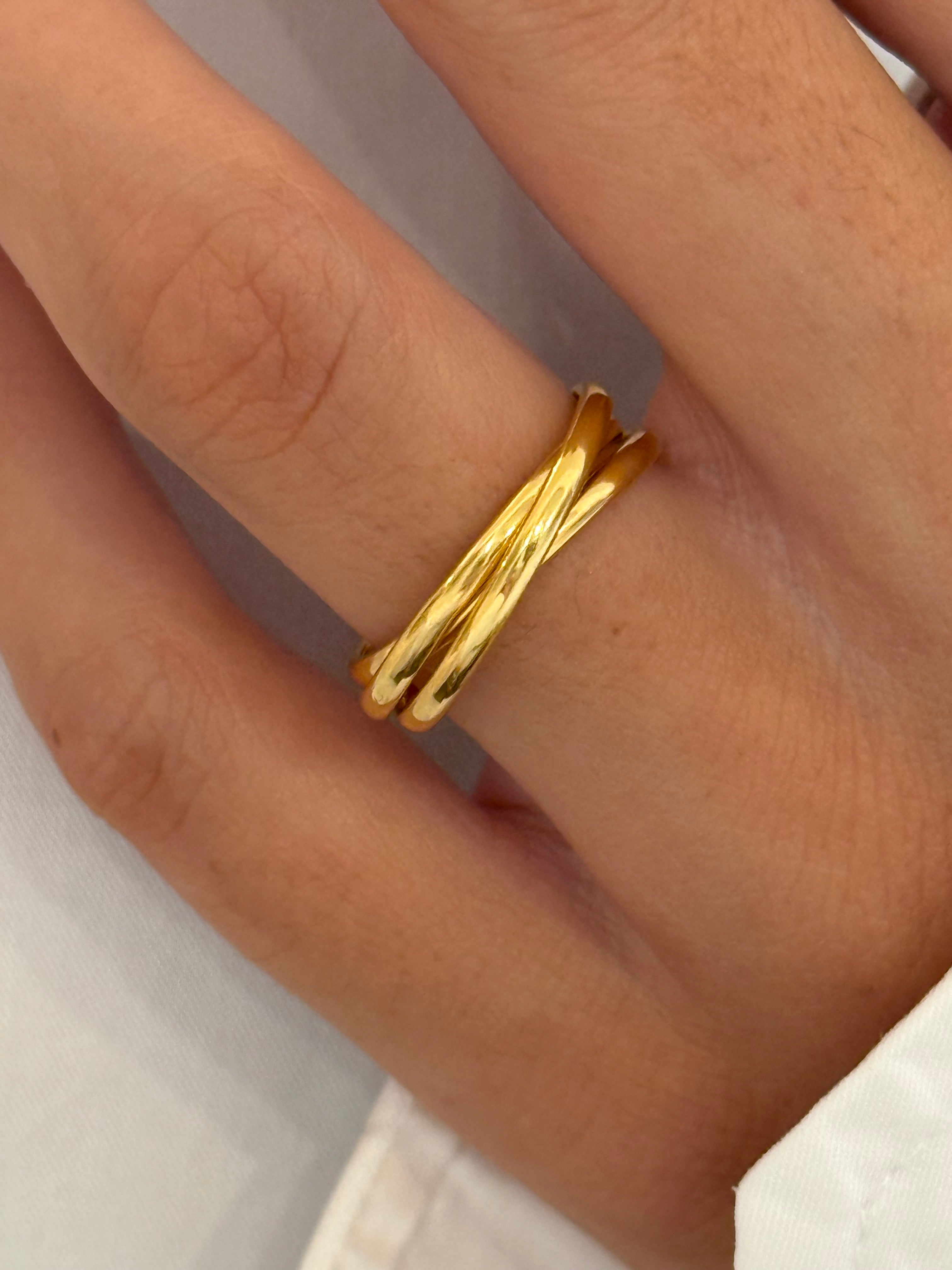 BAGUE TRIPLE ANNEAUX