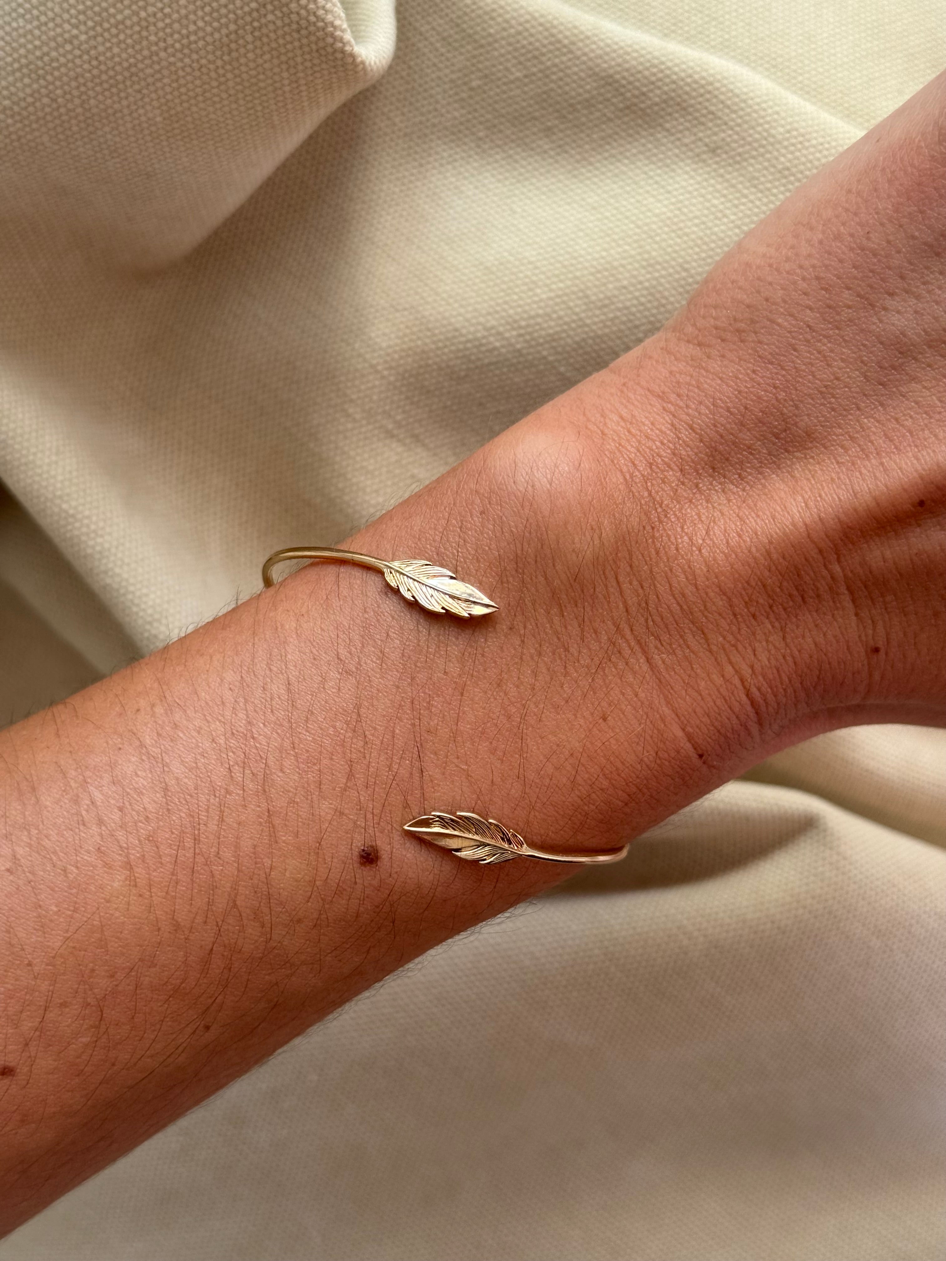 BRACELET JONC PLUME