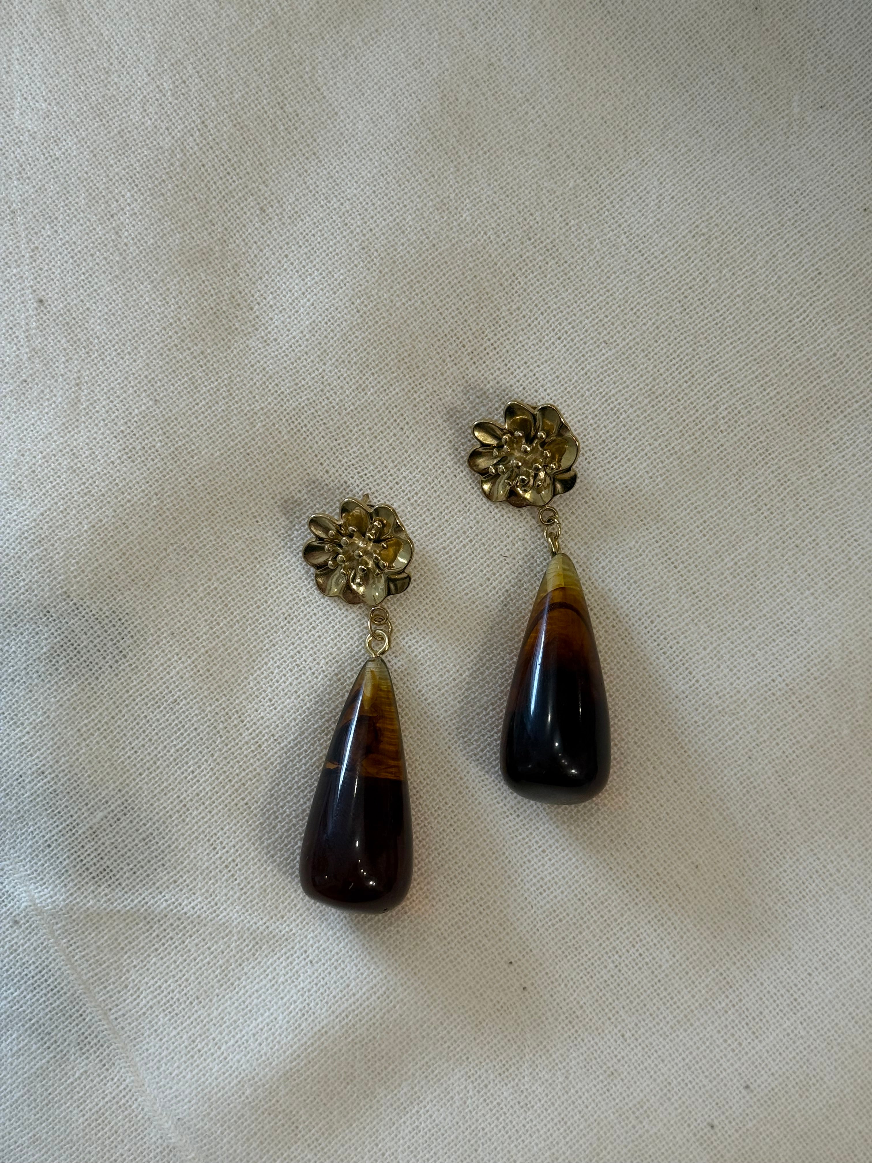 BOUCLES D'OREILLES ZALTANA MARRON