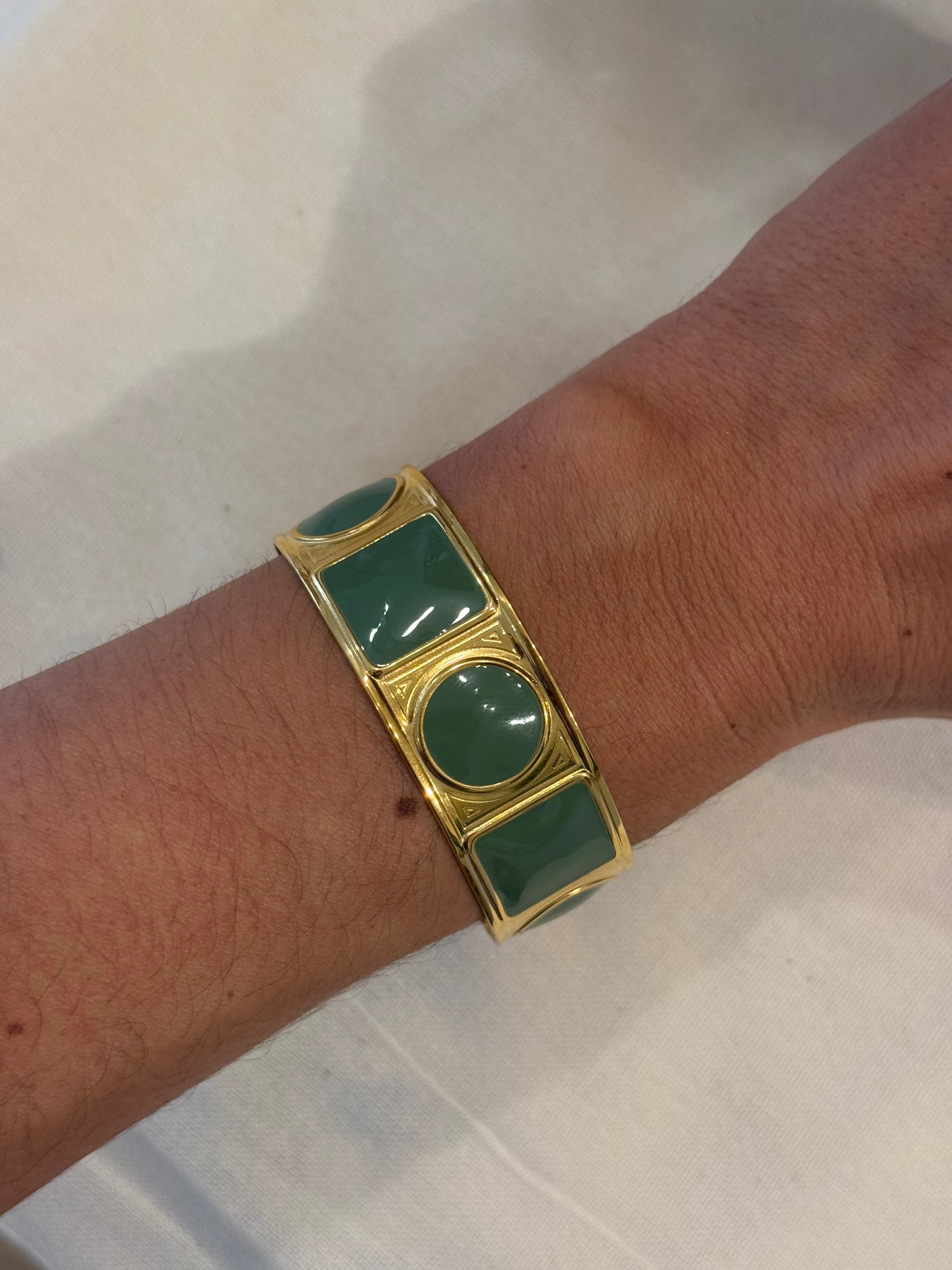 BRACELET JONC DOLI VERT