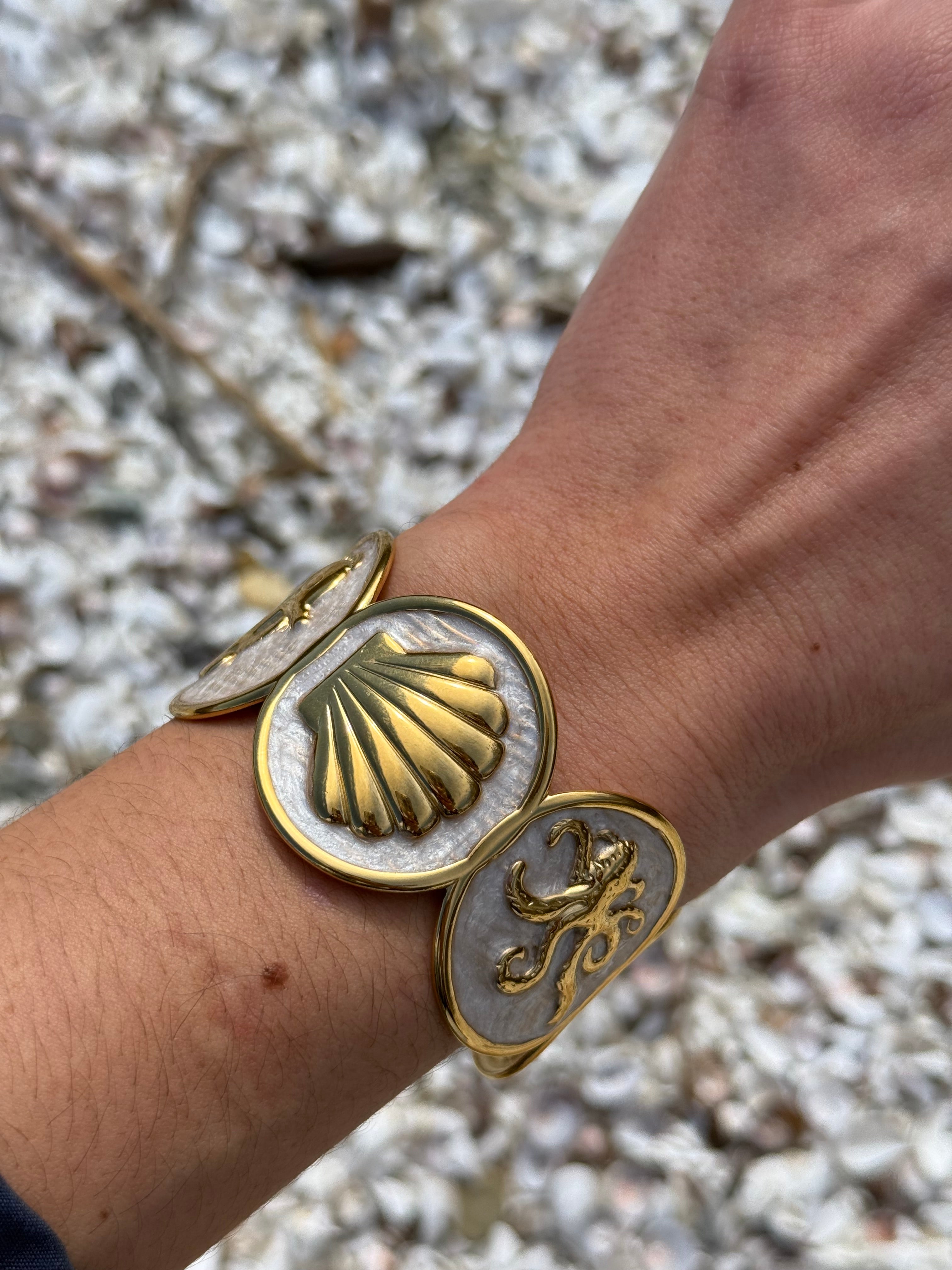 BRACELET JONC FOSSIL