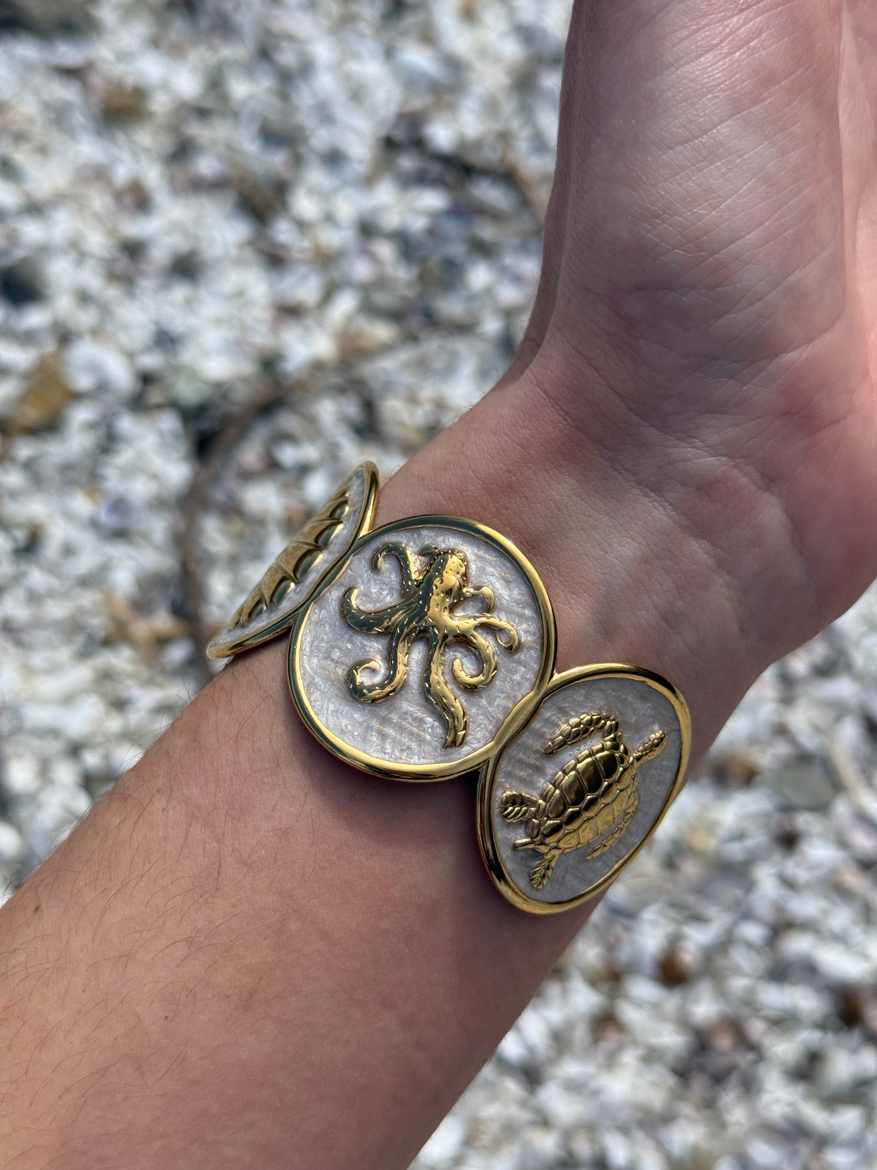 BRACELET JONC FOSSIL