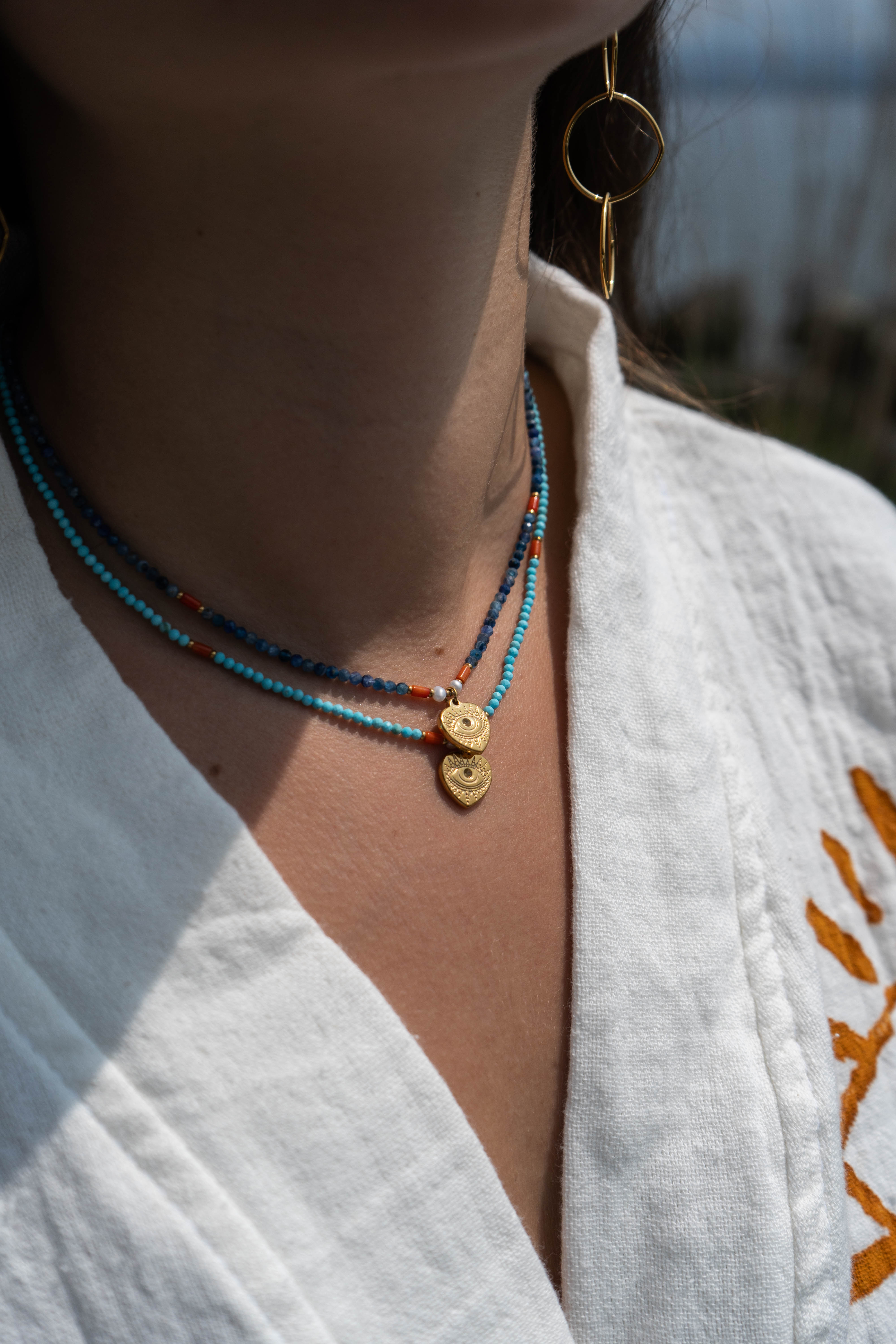 COLLIER TATIANA BLEU FONCÉ