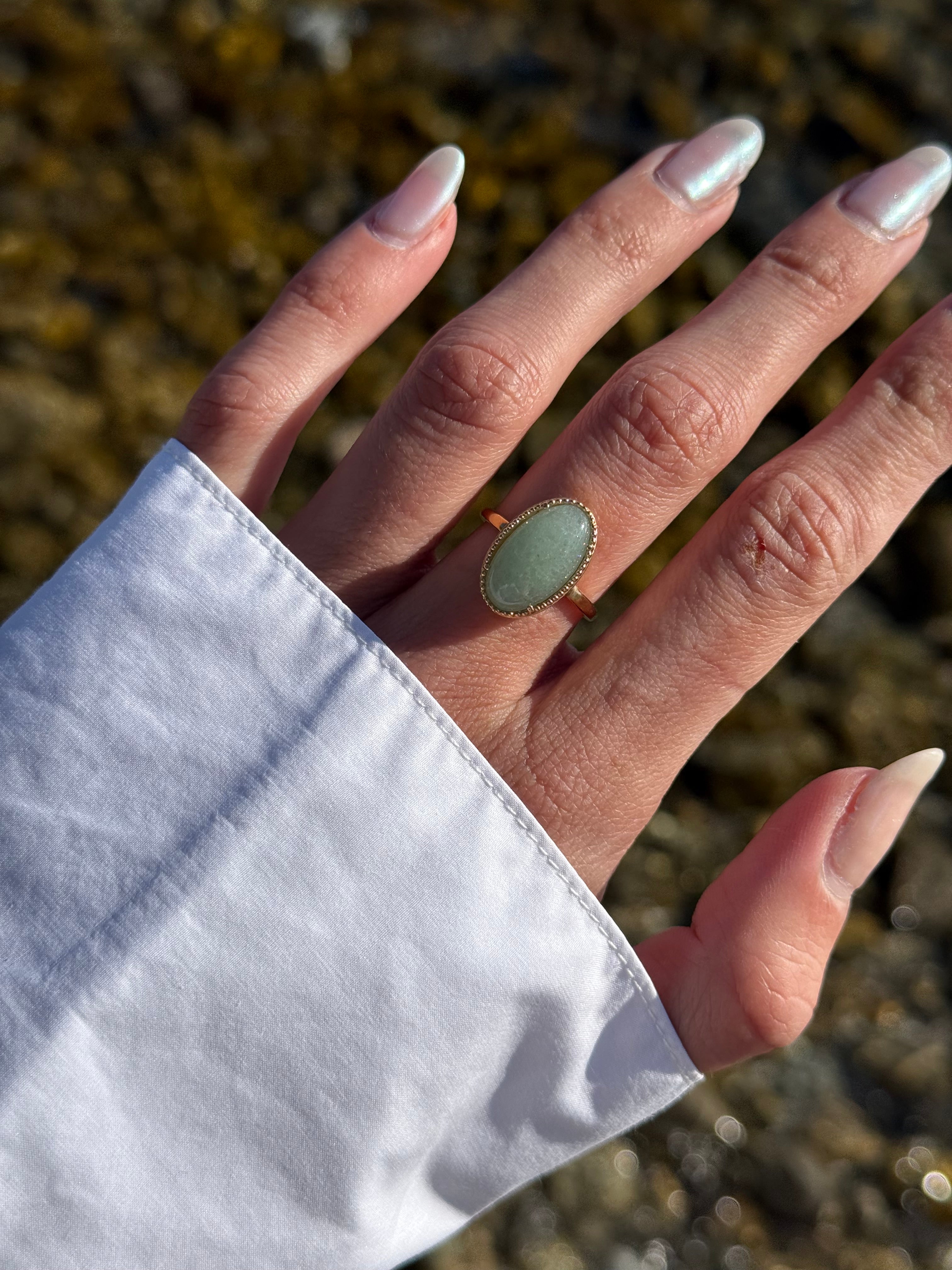 BAGUE EVA AVENTURINE