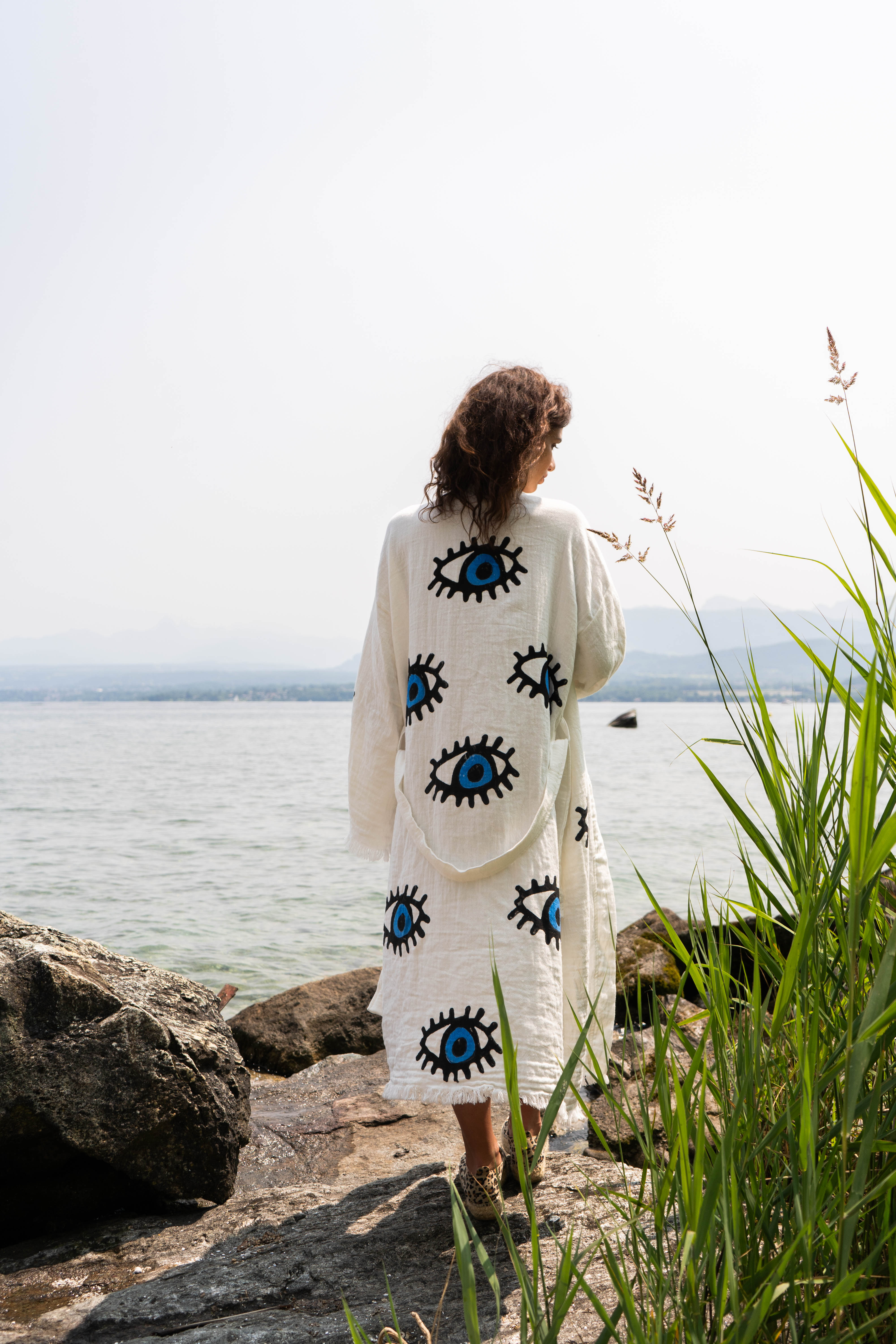 KIMONO LONG BLEU