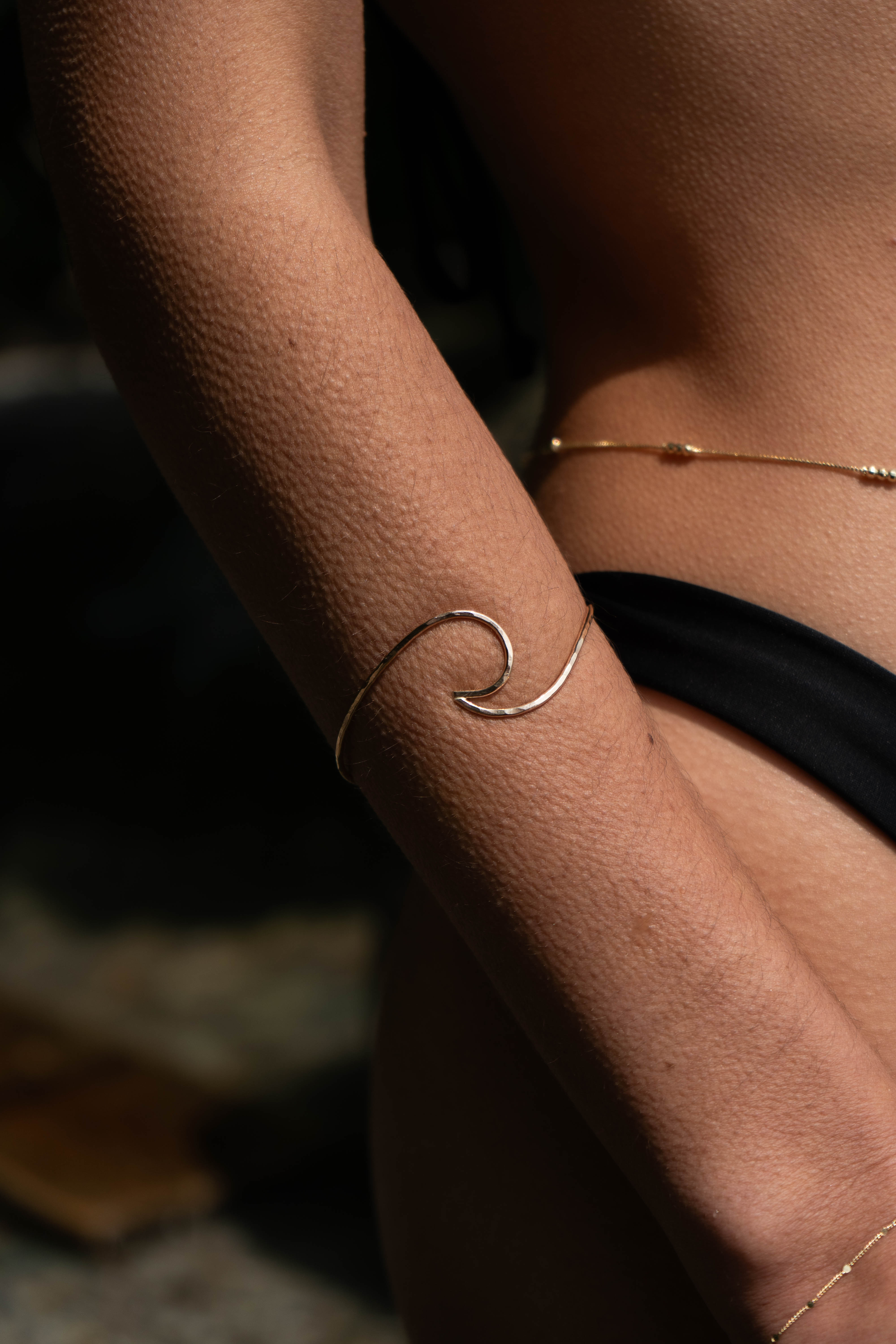BRACELET JONC DE BRAS VAGUE TAILLE M