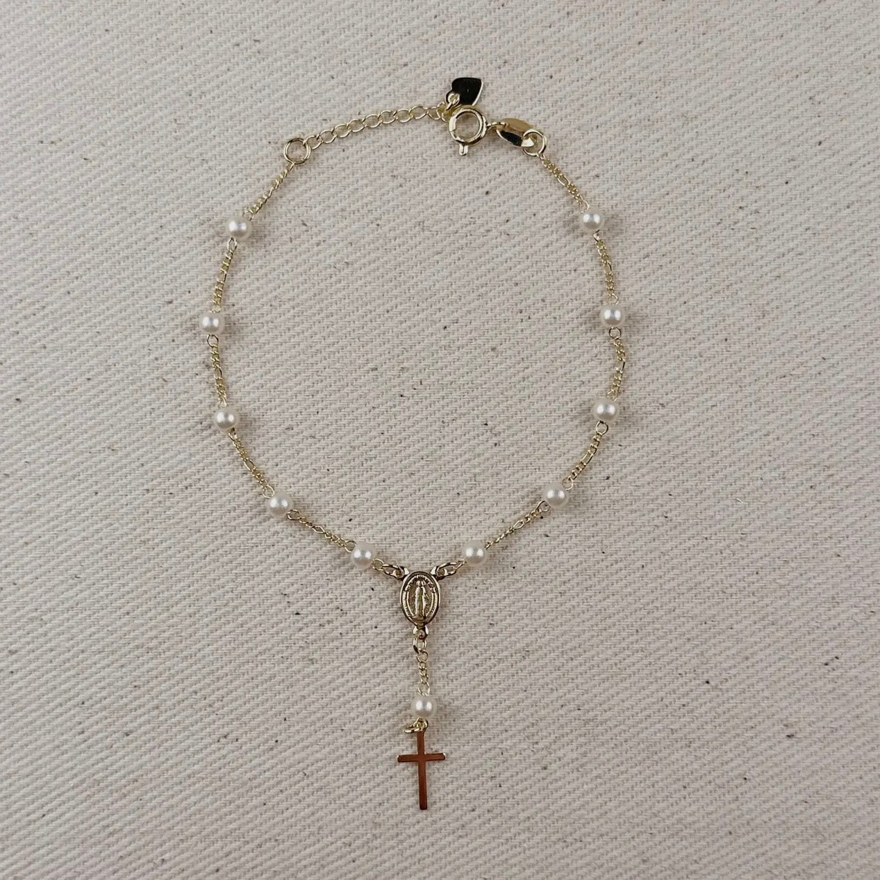 BRACELET CHAPELET AVEC PERLES