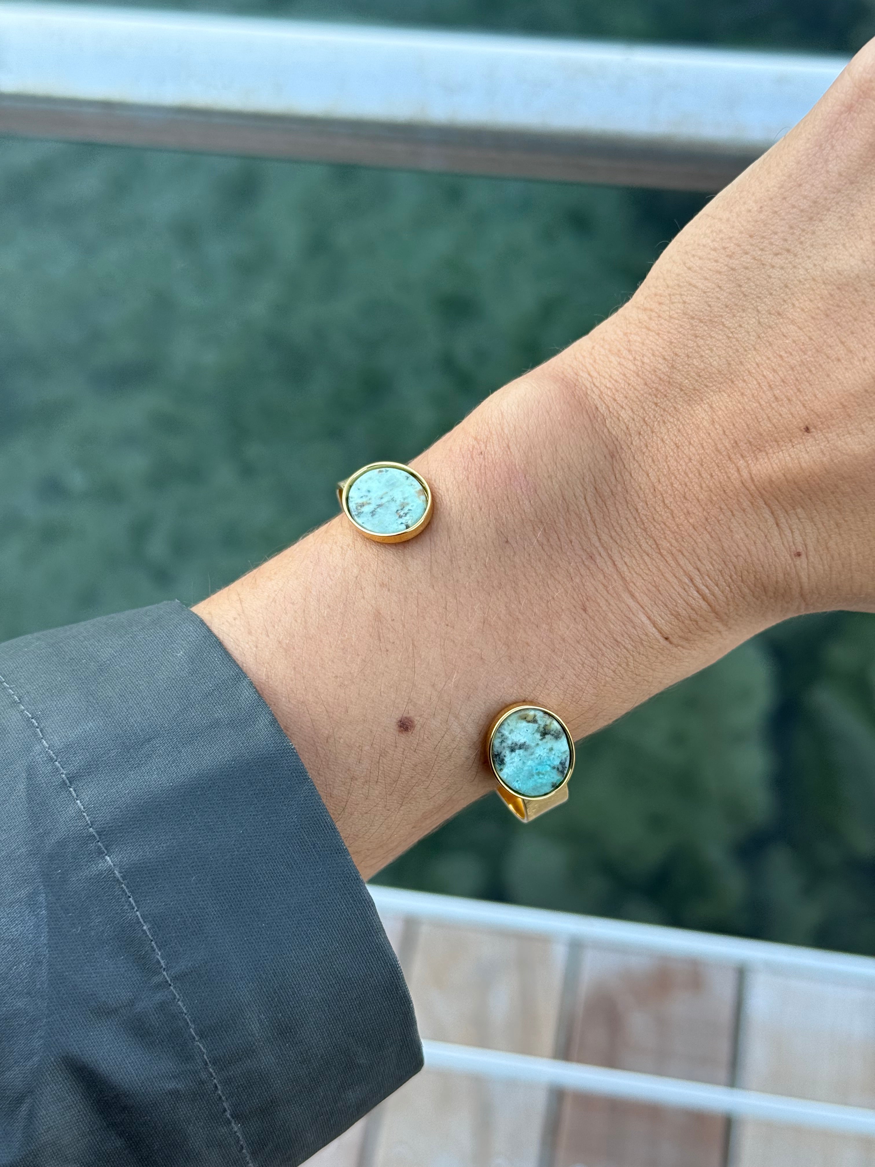 BRACELET JONC AMAROK TURQUOISE AFRICAINE