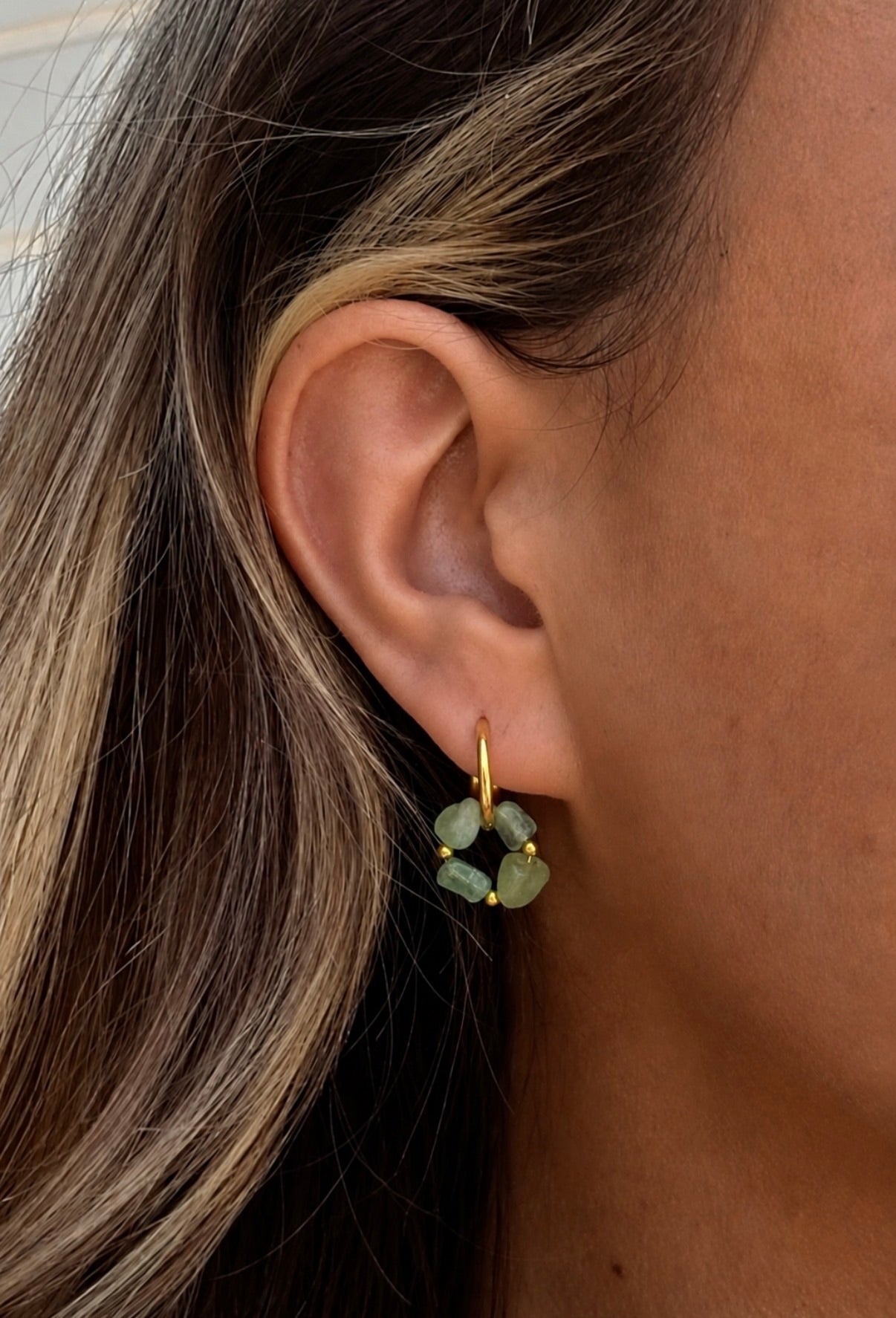 BOUCLES D'OREILLES JANE AVENTURINE