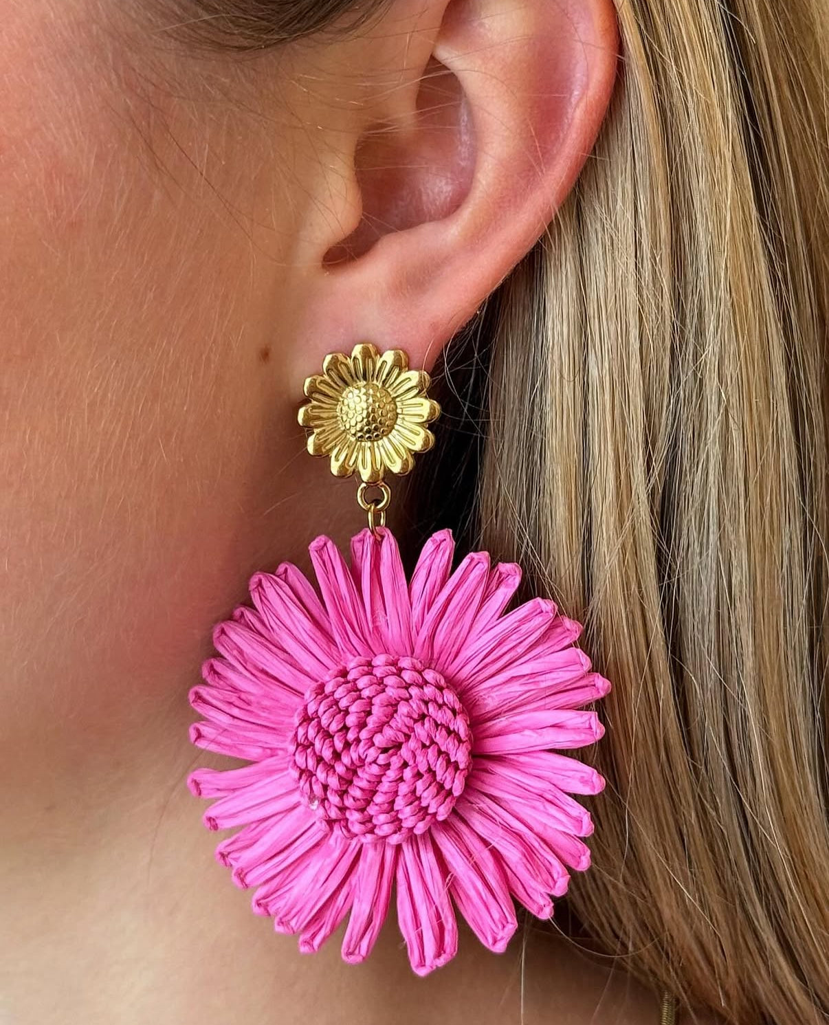 BOUCLES D'OREILLES ROSALIE ROSE