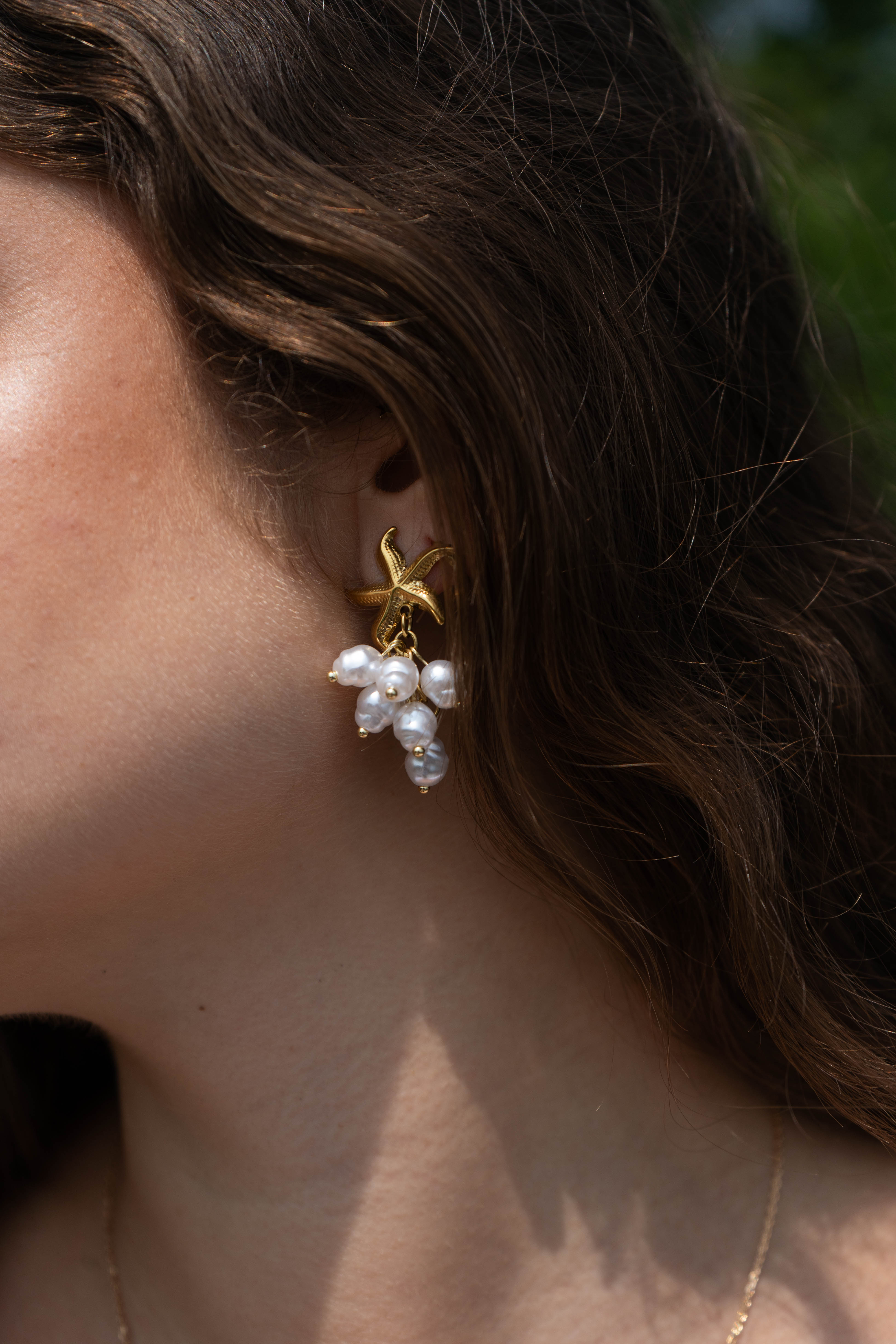 BOUCLES D'OREILLES ETOILE DE MER